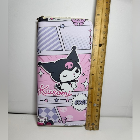 Pink and White Kuromi Phone Case with Zipper Closure - Picture 5 of 7